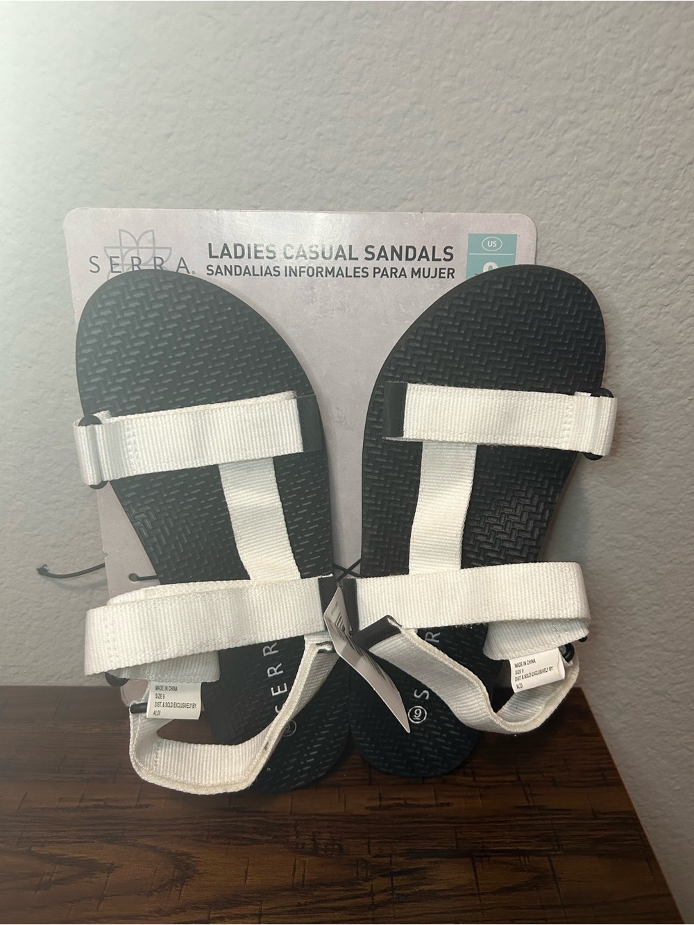 Serra White Strap Sandals -New